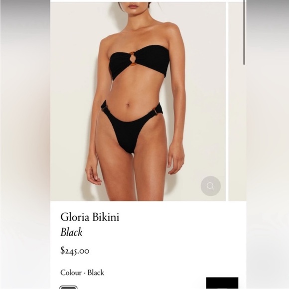 🪄 Hunza G NWT 🪄 Gloria Bikini in Black - Picture 2 of 12